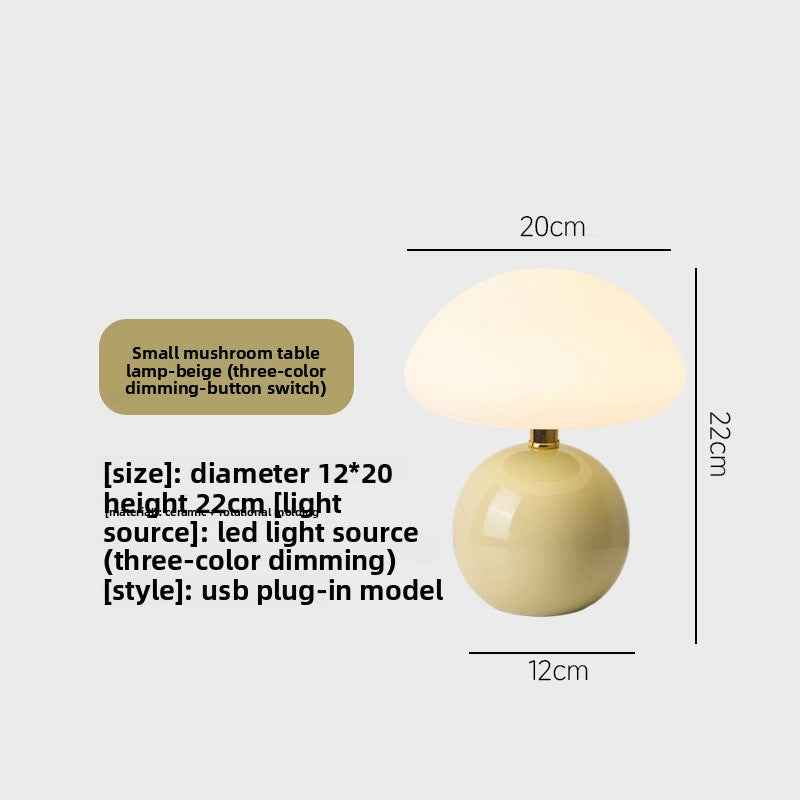 Nordic Mushroom LED Table Lamp