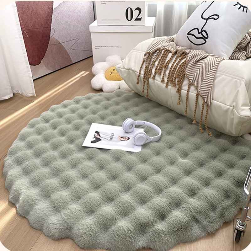Plush Round Area Rug – Nordic Soft Minimalist