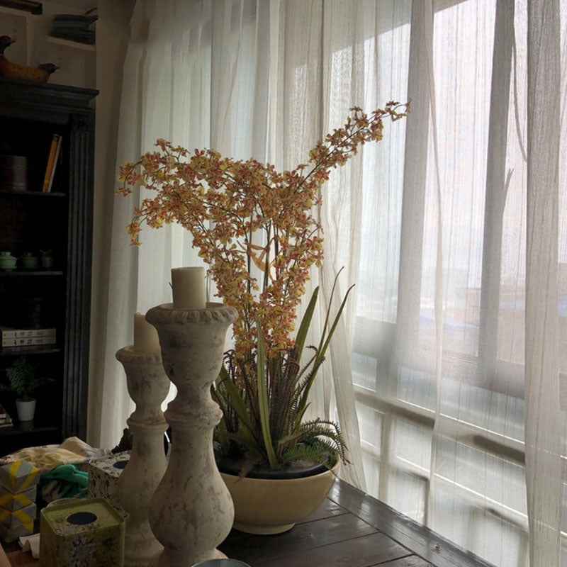Nordic Linen Sheer Curtain Panel