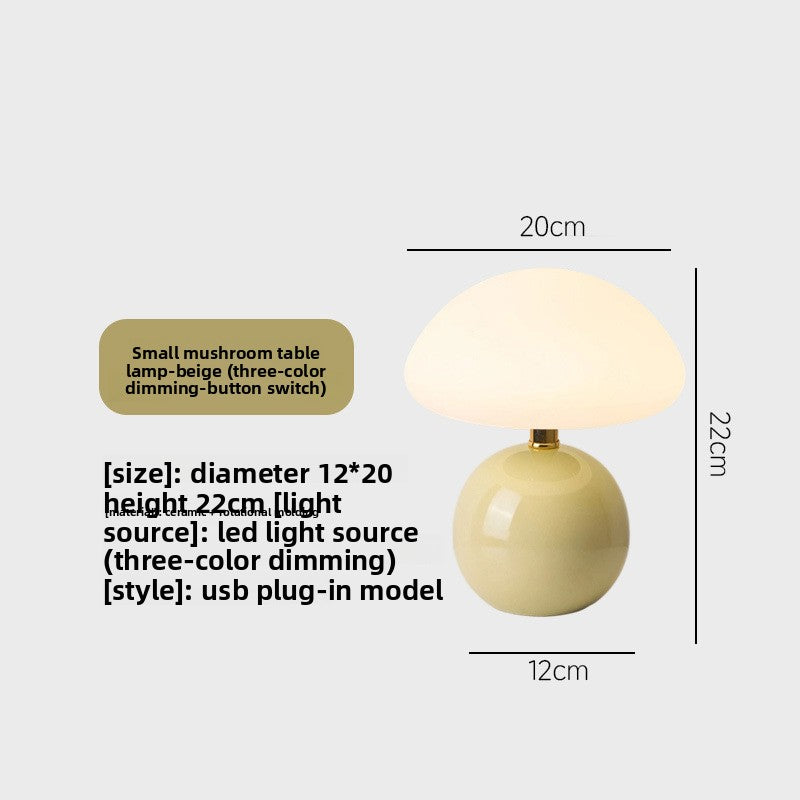 Nordic Mushroom LED Table Lamp