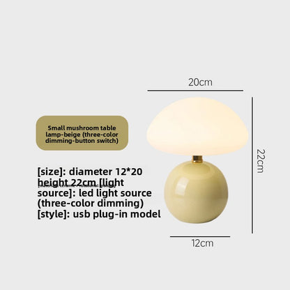 Nordic Mushroom LED Table Lamp