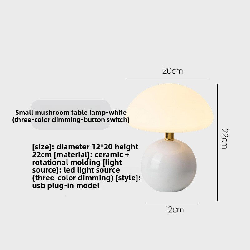 Nordic Mushroom LED Table Lamp
